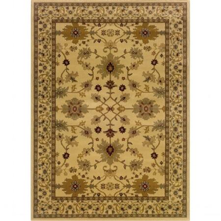 Sphinx By Oriental Weavers Area Rugs, Amelia 568J6 3X5 Rectangle - Ivory/ Green-Polypropylene A568J6076135ST